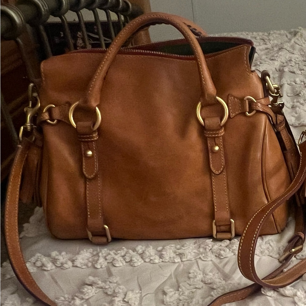 Dooney & Bourke Florentine Leather Satchel - Picture 4 of 7